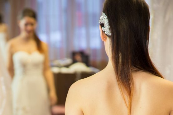 Rückansicht Haarschmuck