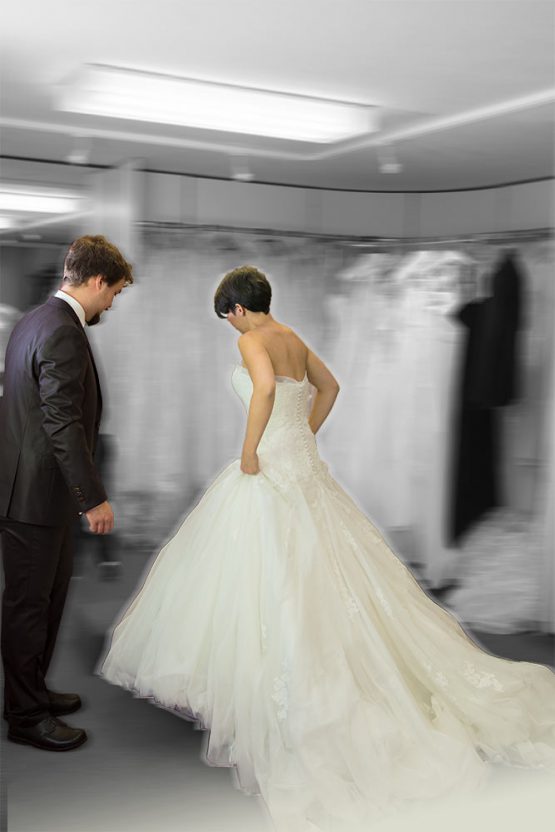 Ulli und Thomas in Hochzeitsmode