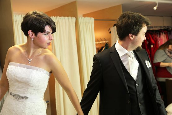 Ulli und Thomas in Hochzeitsmode