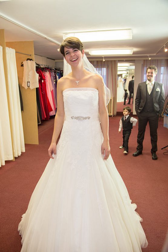 Ulli im Brautkleid