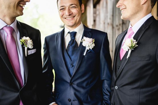 Hochzeitsfoto Lukas mit Freunden
